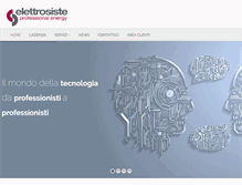 Tablet Screenshot of elettrosiste.it
